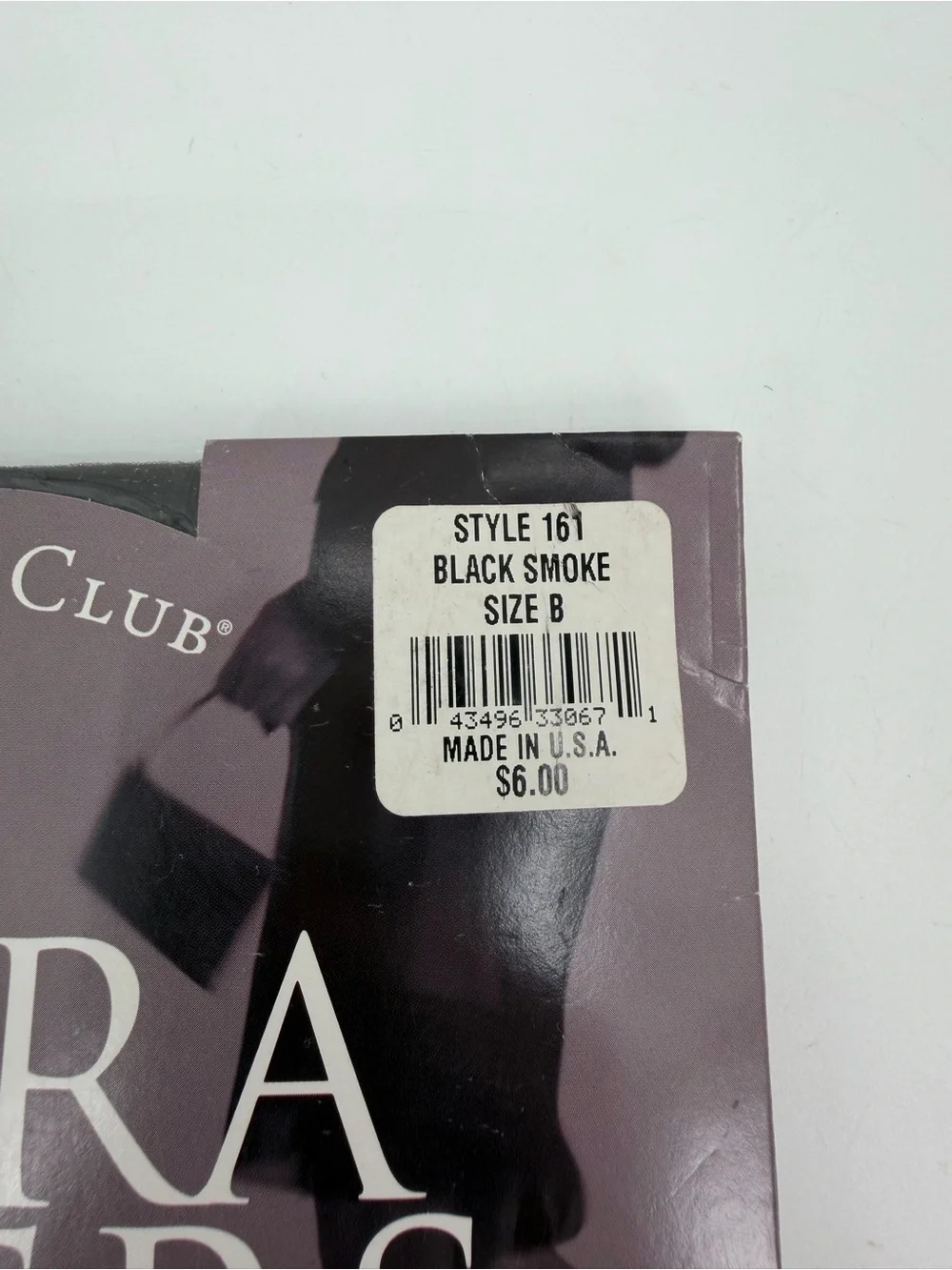Charter Club Pantyhose Size B Ultra Sheer VTG Black Smoke Style 161 Sandal Toe
